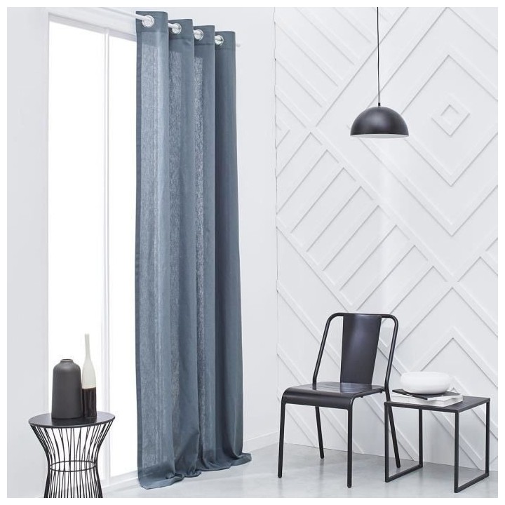 Rideau a oeillets - 140X240 - Denim - TODAY Essential - 356511