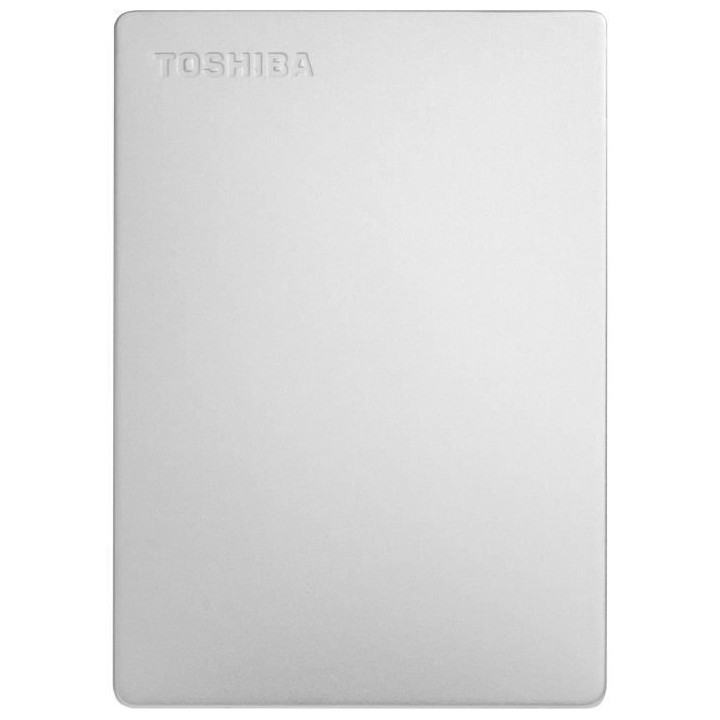 Disque dur externe - TOSHIBA - Canvio Slim - 1 To - Argent