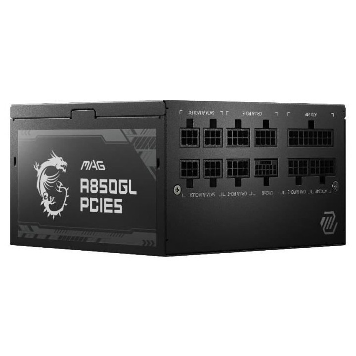 MSI Alimentation PC MAG A850GL PCIE5 - 850W 80+ Gold Modulaire