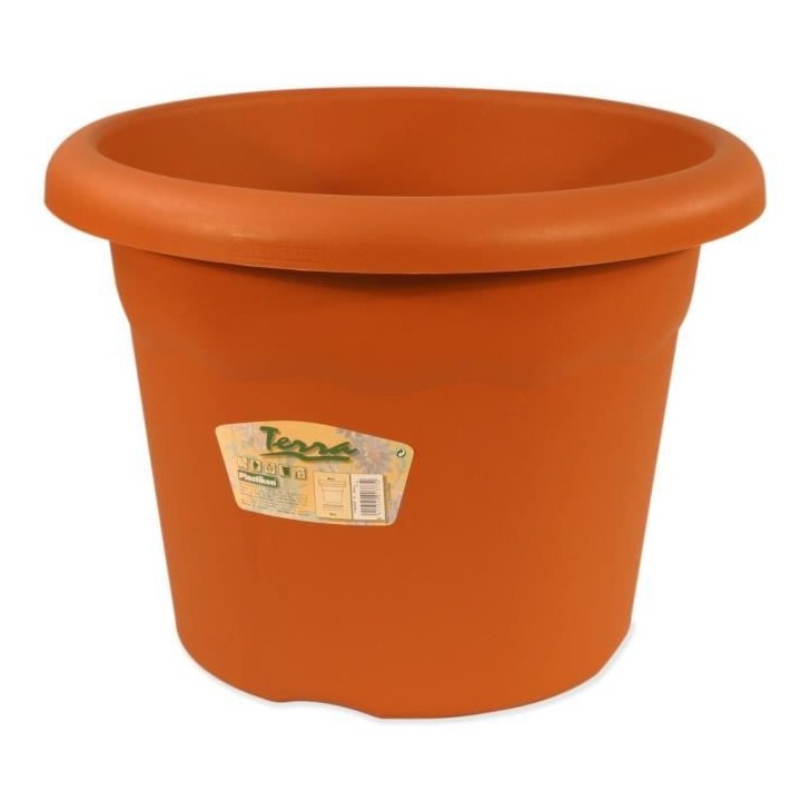 PLASTIKEN Pot a fleurs - Ø 52 cm rond - Terracotta