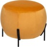 Pouf en velours Calabaza - Ocre