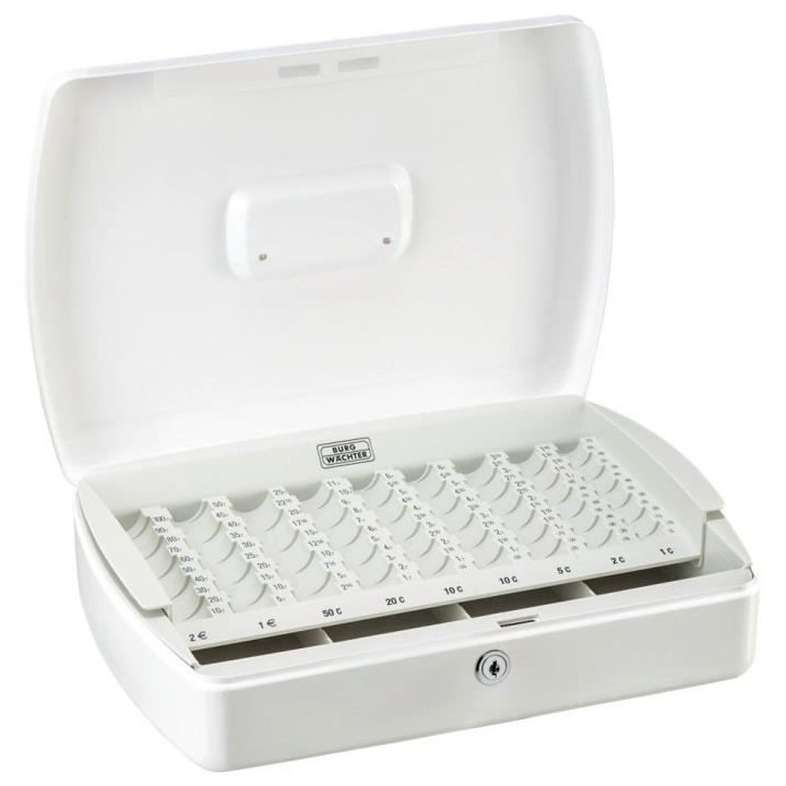 Caissettes a monnayeur BURG-WÄCHTER ZK 2307 EURO blanc