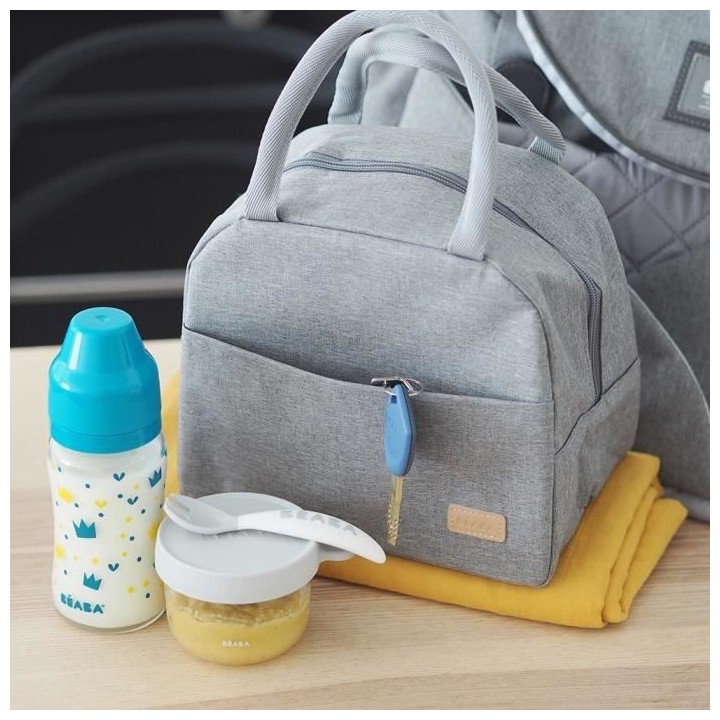 BEABA, Sac Repas isotherme Gris Chiné