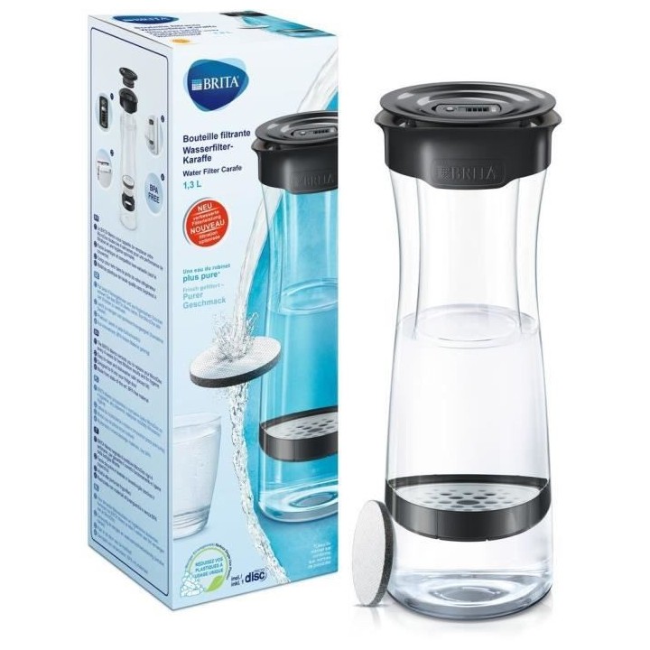 BRITA Bouteille filtrante Fill & Serve - 1,3 L - Gris