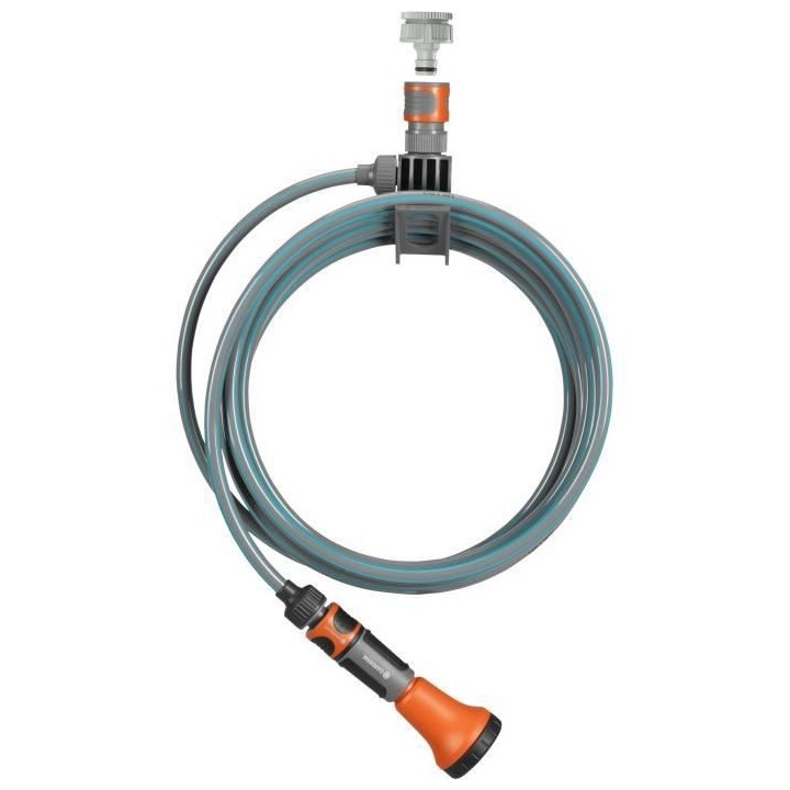 Tuyau spiral avec support intégré - pour balcons et terrasses - 7,5