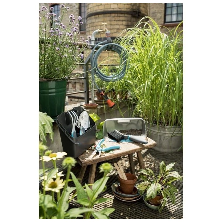 Tuyau spiral avec support intégré - pour balcons et terrasses - 7,5