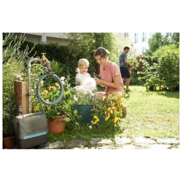 Tuyau spiral avec support intégré - pour balcons et terrasses - 7,5