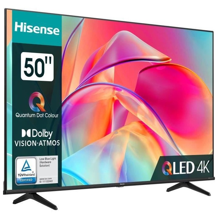TV QLED HISENSE - 50E7KQ - 50'' (127 CM) - UHD 4K - DTS VIRTUAL:X TM -