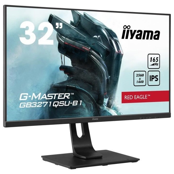 Ecran PC Gamer - IIYAMA G-Master Red Eagle - 31,5 WQHD - Dalle IPS - 1
