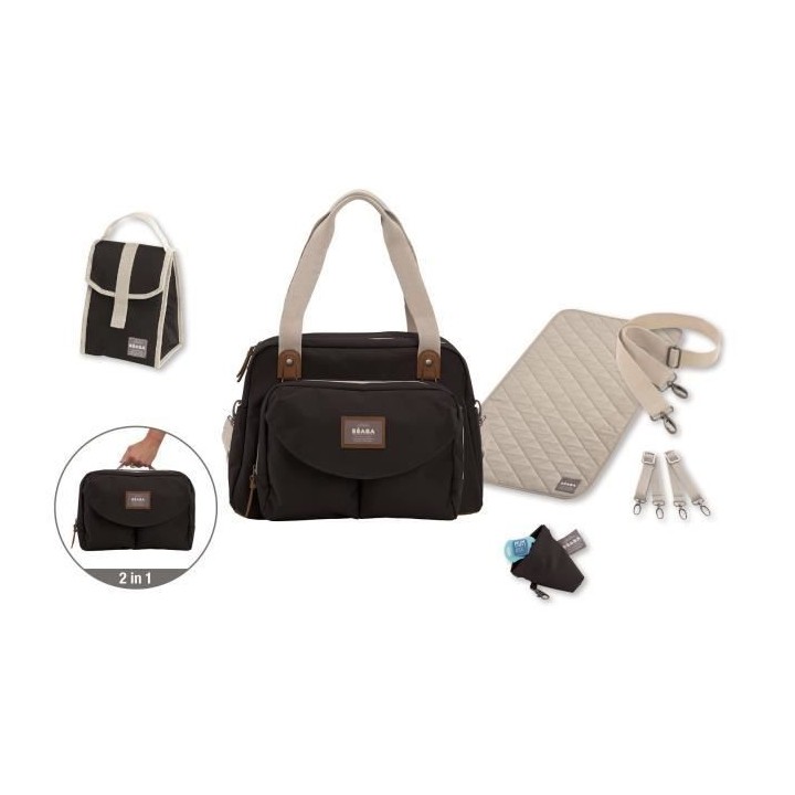 BEABA, Sac a langer Genéve II, Modulable, Grande contenance, Rangemen