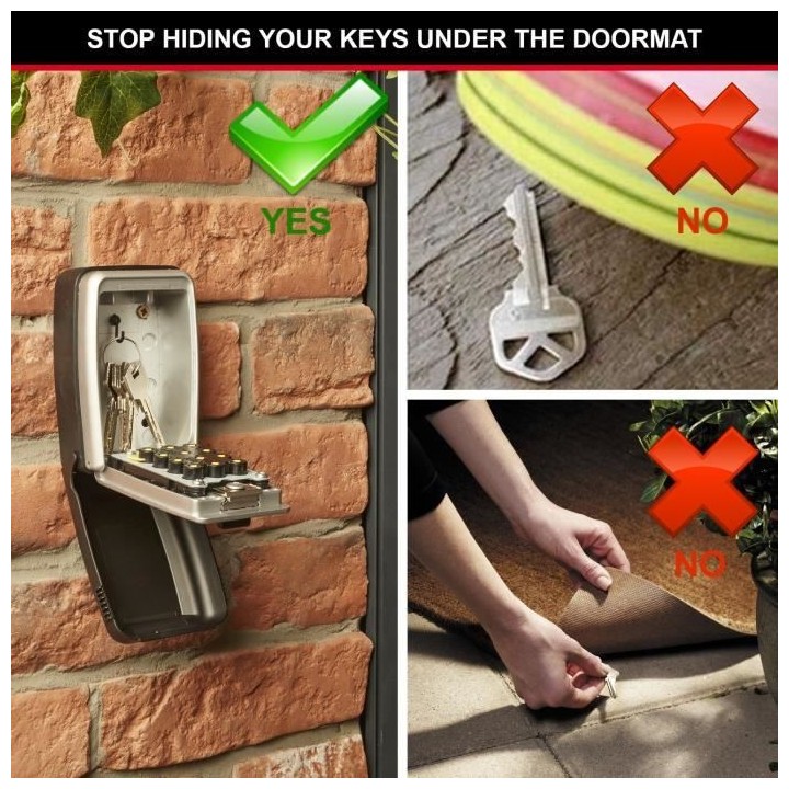 Boite a Clés sécurisée murale MASTERLOCK 5423EURD - Boutons Poussoi