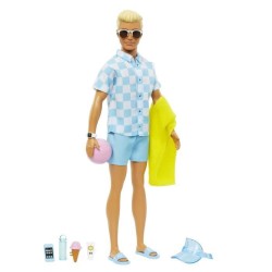 BARBIE - BARBIE BEACH DAY KEN (CP4) - 21A - poupée - 3 ans et +