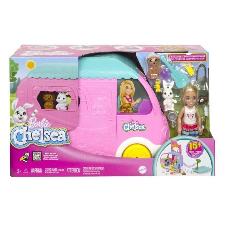 Barbie - Coffret Barbie Camping-Car de Chelsea - Poupée Mannequin - 3