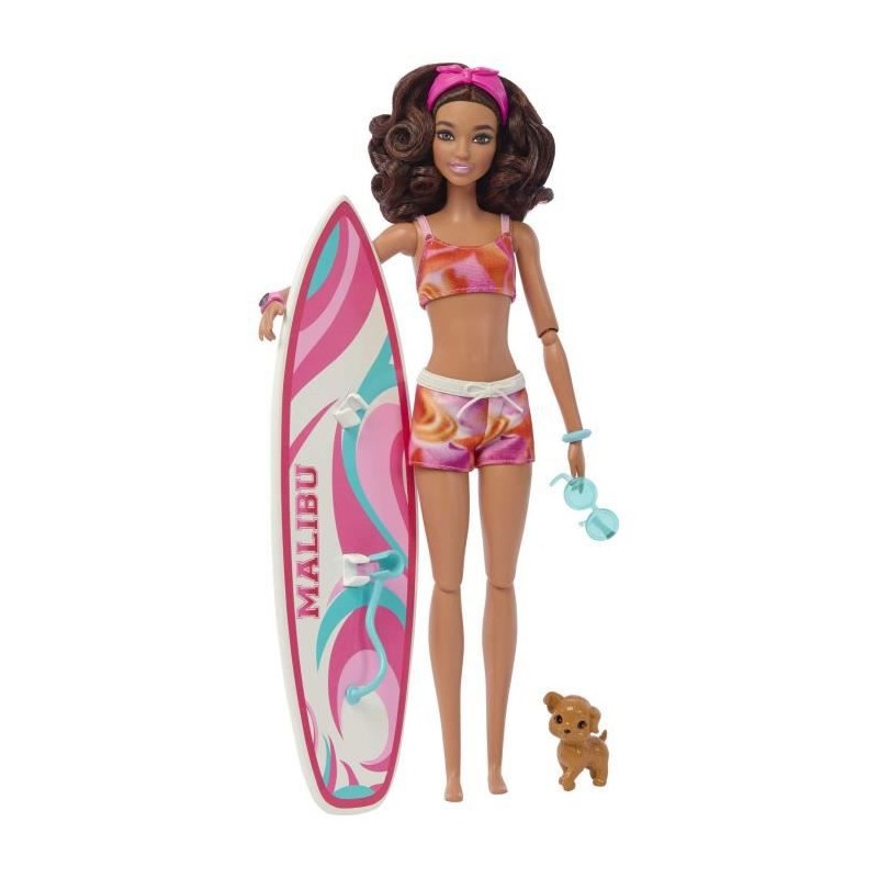 BARBIE - BARBIE BARBIE SURF DOLL + ACCY (CP6) - 21A - poupée - 3 ans et +