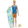 BARBIE - BARBIE KEN SURF DOLL + ACCY (CP6) - 21A - poupée - 3 ans et +