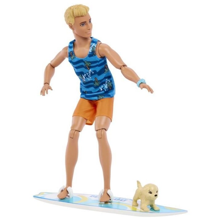 BARBIE - BARBIE KEN SURF DOLL + ACCY (CP6) - 21A - poupée - 3 ans et