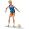 BARBIE - BARBIE KEN SURF DOLL + ACCY (CP6) - 21A - poupée - 3 ans et +