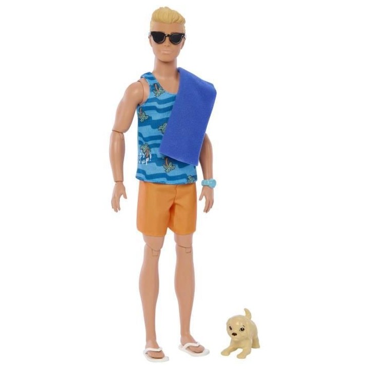 BARBIE - BARBIE KEN SURF DOLL + ACCY (CP6) - 21A - poupée - 3 ans et