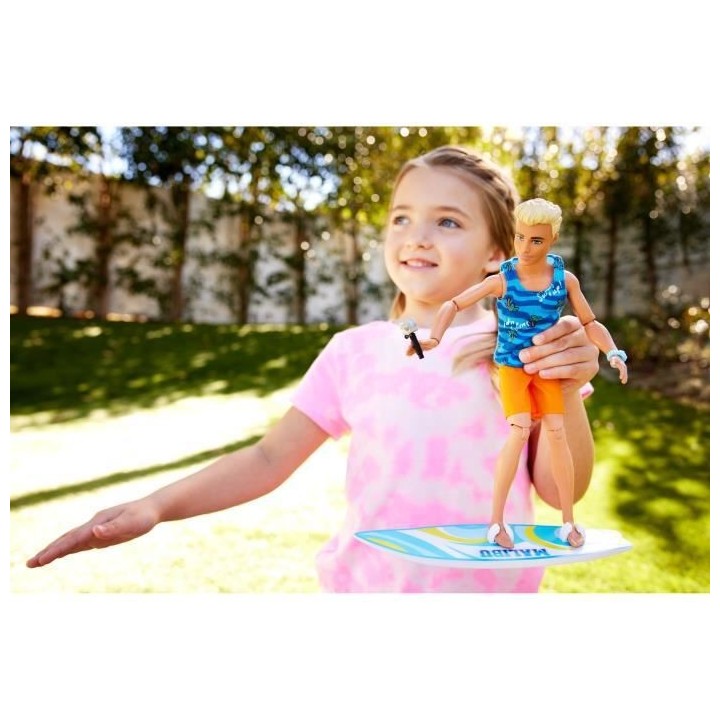 BARBIE - BARBIE KEN SURF DOLL + ACCY (CP6) - 21A - poupée - 3 ans et