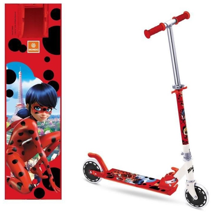 MONDO - Trottinette / Patinette 2 roues pliable - Miraculous