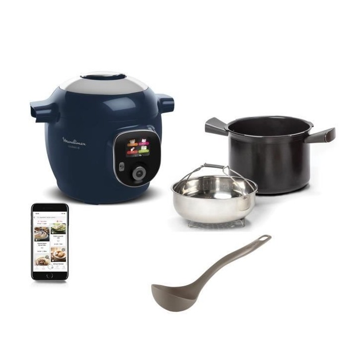 Moulinex Cookeo Multicuiseur intelligent 6L, Haute pression, 150 recet