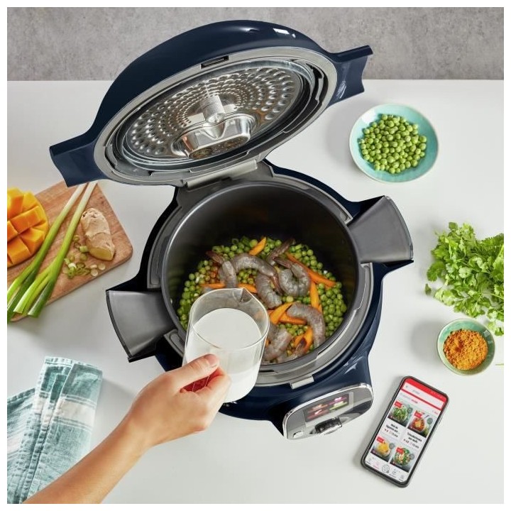 Moulinex Cookeo Multicuiseur intelligent 6L, Haute pression, 150 recet