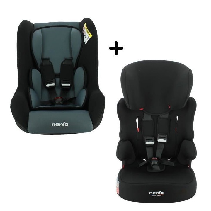 NANIA - Pack siege auto TRIO Groupe 0/1/2 (0-25Kg) + siege auto BELINE