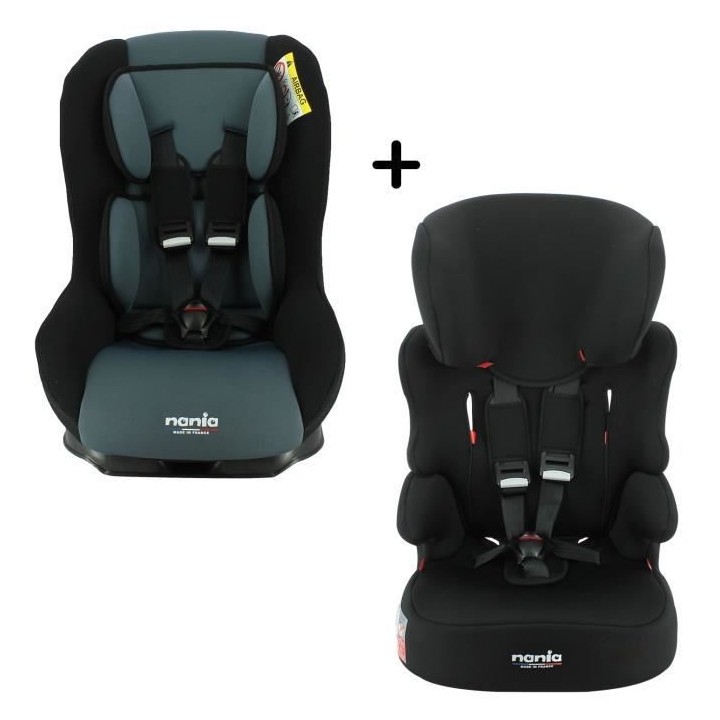 NANIA - Pack siege auto MAXIM Groupe 0/1 (0-18Kg) + siege auto BELINE