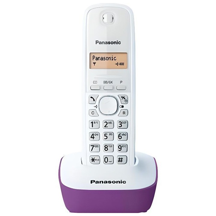 Panasonic KX-TG1611FRF Solo Téléphone Sans Fil Sans Répondeur Blanc