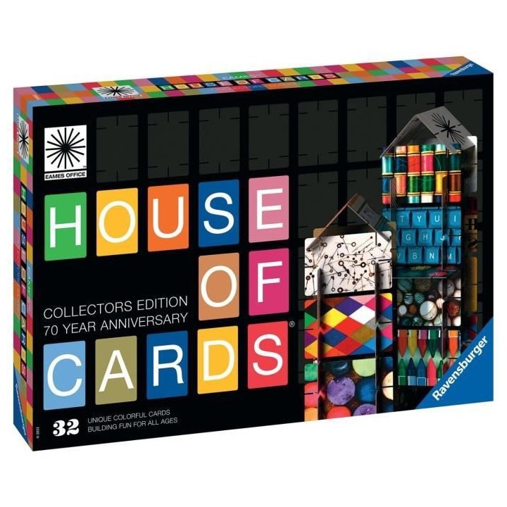 Château de cartes - House of Cards - EAMES édition - Loisir créatif