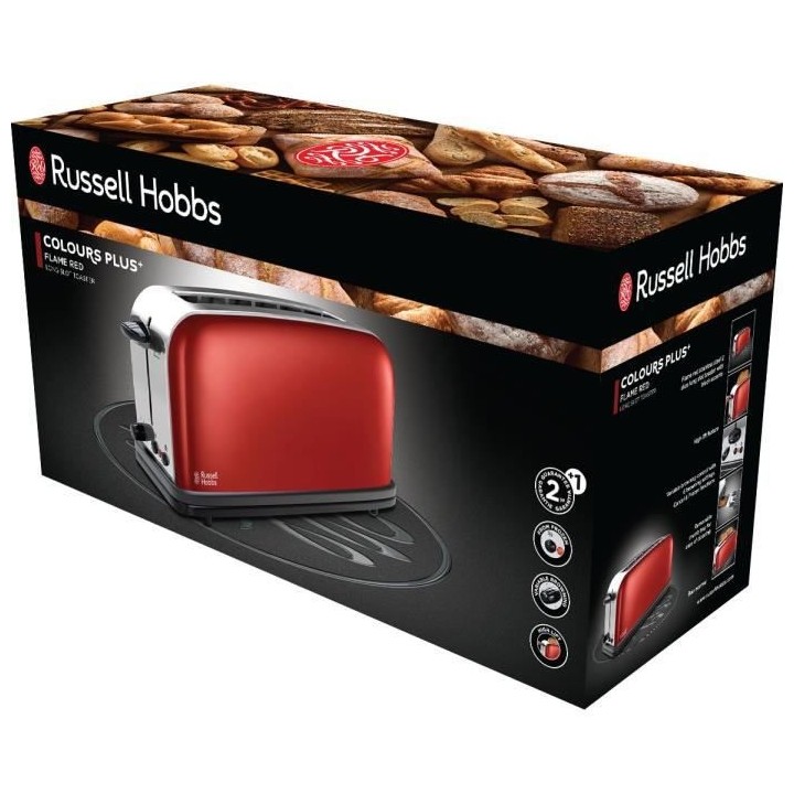 Russell Hobbs 21391-56 Toaster Grille-Pain Colours, Fente Large Spéci