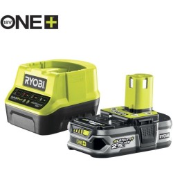 Coupe-bordures hybride 18V ONE+ RYOBI RLT1831H25FPK - Diametre de coupe 25-30 cm + 1 batterie 2,5 Ah et 1 chargeur + RAC155 OFFE