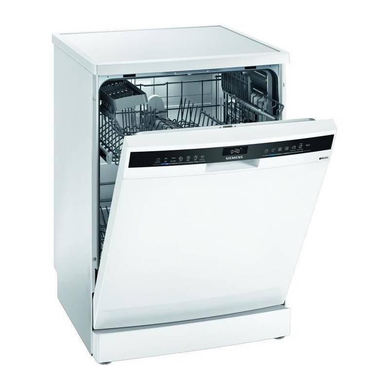 Lave-vaisselle pose libre SIEMENS SN23HW36TE iQ300 - 12 couverts - Induction - L60cm - Home Connect - 46dB - Inox