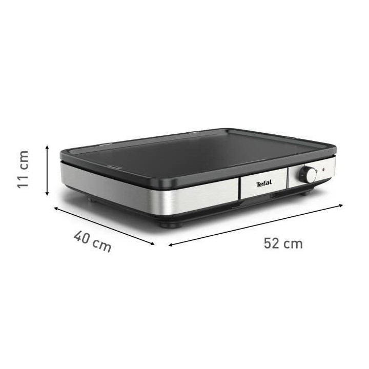 TEFAL Plancha électrique XXL,12 personnes, Antiadhésif, Thermostat r