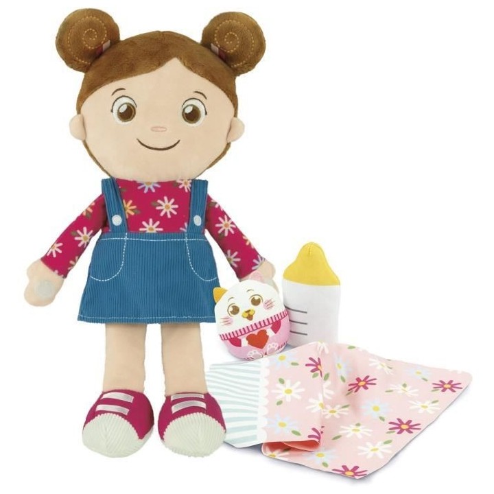 Baby Clementoni - Olivia, ma poupée a moi - Poupée douce 26,5cm + 3