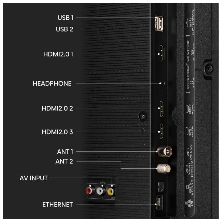 TV QLED HISENSE - 65E7KQ - 65'' (164 CM) - UHD 4K - DTS VIRTUAL:X TM -