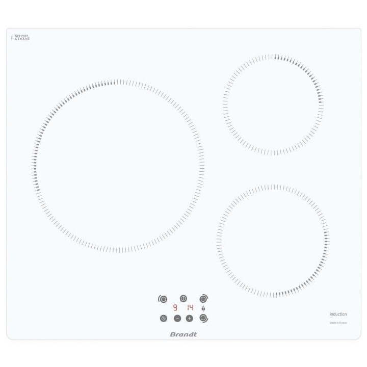 Plaque induction BRANDT -TI364W - 3 feux - 14cm