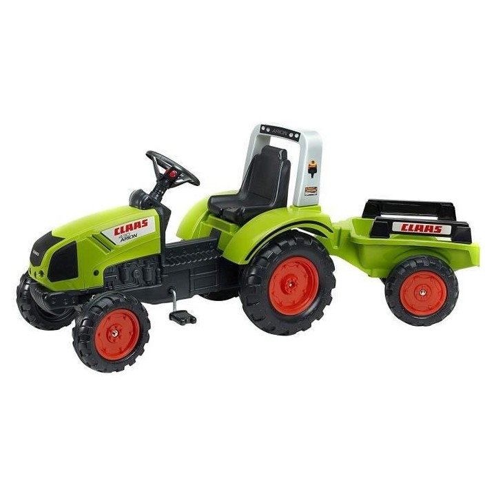 FALK Tracteur a pédales CLAAS Arion 430 avec remorque - 1040AB