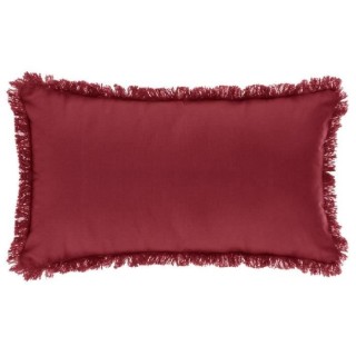 Coussin Frange - 30 x 50 cm - Rouge