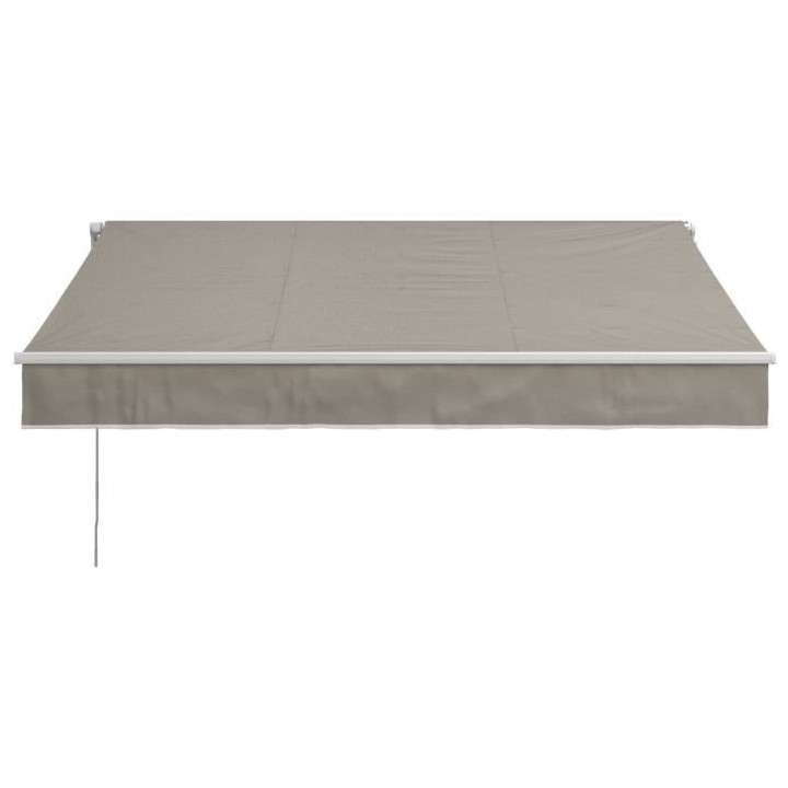 Store banne manuel sans coffre 2,40 x 2m en aluminium, structure blanc