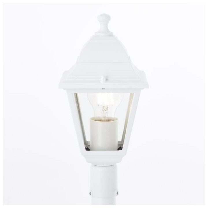 Lampadaire extérieur BRILLIANT NISSIE blanc E27 - 60W