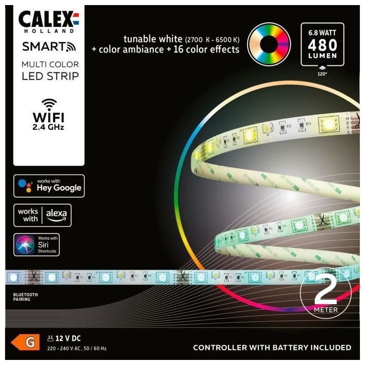 LED RUBAN 2M 6,8W RGBCCT+TELEC