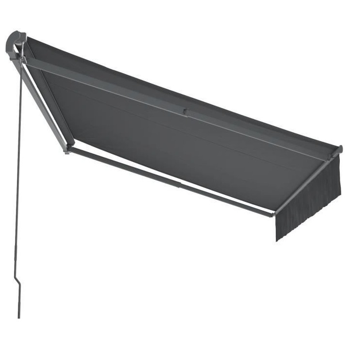 Store banne manuel sans coffre 2,90 x 2m en aluminium, structure grise