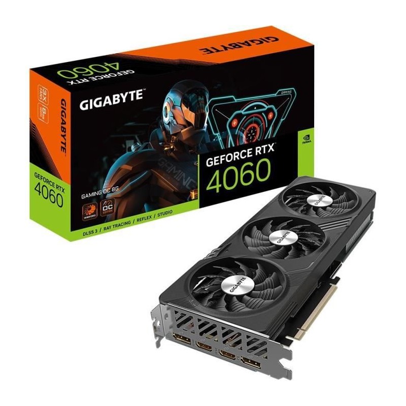 GIGABYTE - Carte Graphique - GeForce RTX™ 4060 GAMING OC 8G