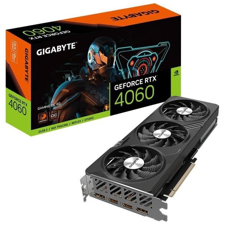GIGABYTE - Carte Graphique - GeForce RTX™ 4060 GAMING OC 8G
