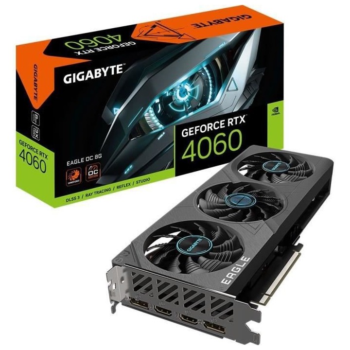 GIGABYTE - Carte Graphique - GeForce RTX™ 4060 EAGLE OC 8G