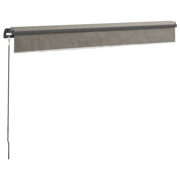 Store banne manuel sans coffre 2,90 x 2m en aluminium, structure grise