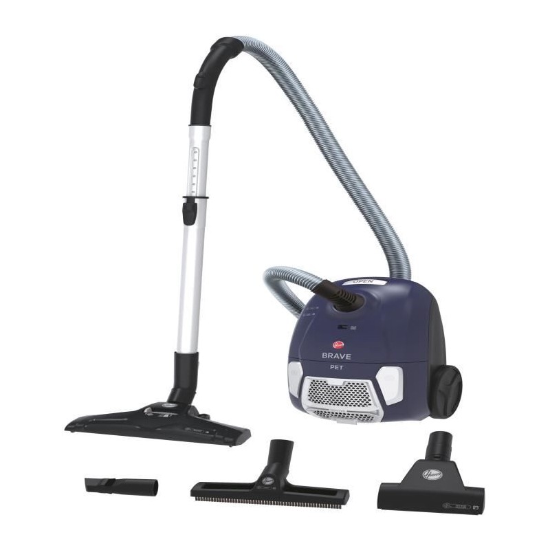 HOOVER BRAVE BV60PET - ASPIRATEUR TRAINEAU AVEC SAC - 700 W - silencieux 79 db