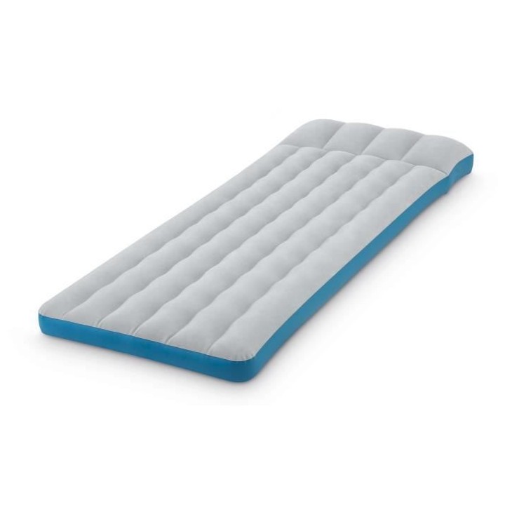 INTEX Matelas de Camping Gonflable - 1 place - Gris