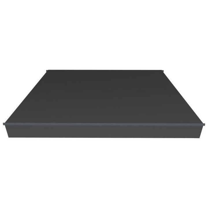 Store banne manuel sans coffre 2,40 x 2m en aluminium, structure grise